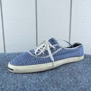 Converse Jack Purcell Women Sz 8 M Blue Lace Up Skateboarding Fabric Shoe‎